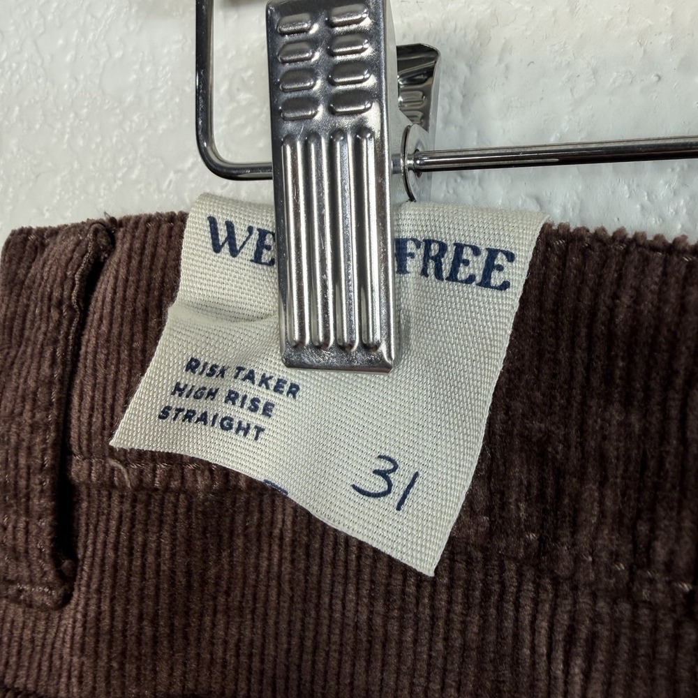 Free People NEW We The Free Risk Taker High Rise Straight Corduroy Pant Size 31 - Picture 8 of 15